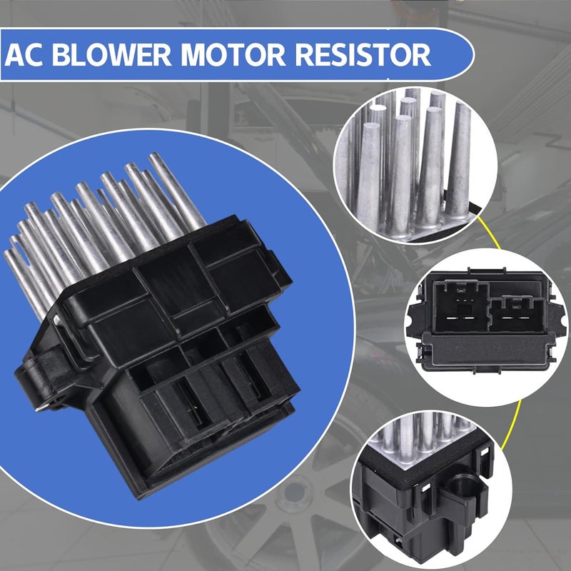 AMICAREP HVAC Blower Motor Resistor Fit for 2007-2013 Chevy Silverado Suburban Tahoe Camaro Equinox/GMC Acadia Sierra Yukon/Buick Enclave Encore/Cadillac Escalade/Blower Motor Control Module/Resistor 15141283 - Image 2